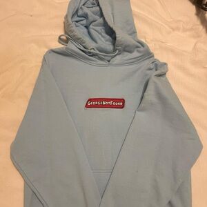 georgenotfound light blue sweatshirt